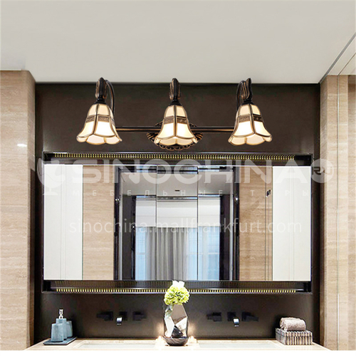 European-style minimalist bathroom and toilet mirror front light American modern minimalist mirror cabinet led vanity light-XJ-87039